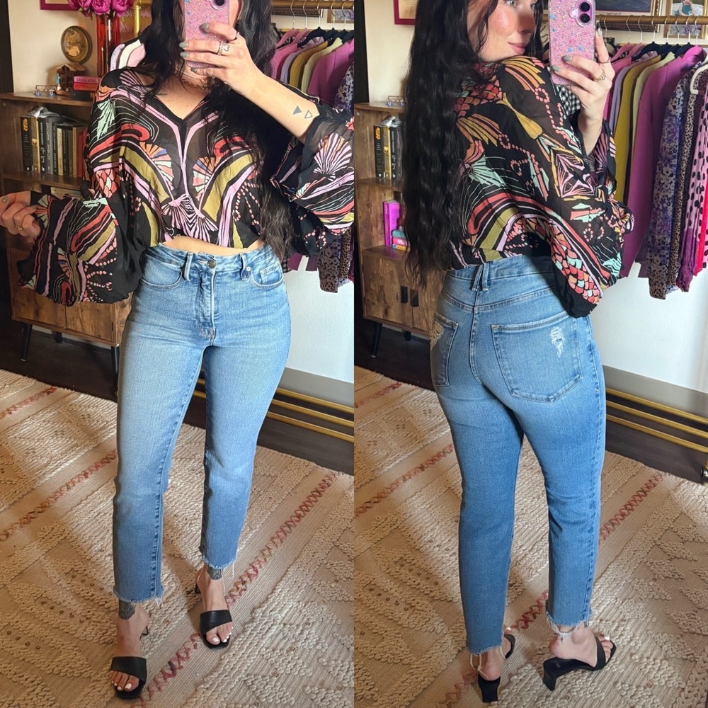 Good American Skinny Straight Crop Jean